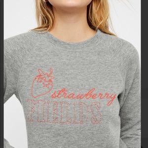 Free People Cosmo Strawberry Fields Sweatshirt